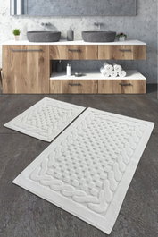 Mijölnir Bambi Juego de alfombrillas de baño Ecru